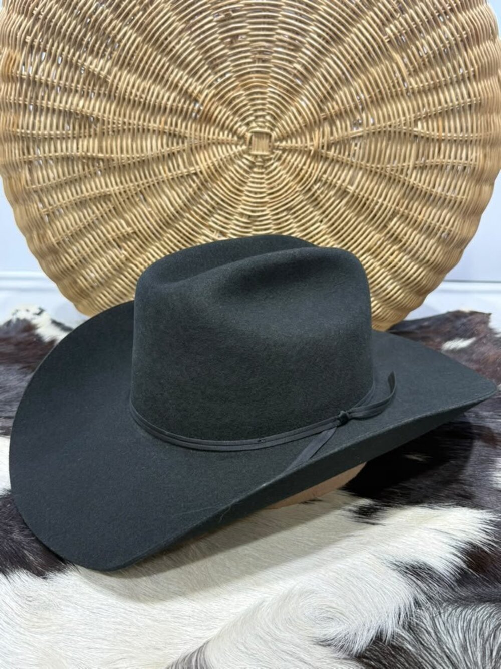 Stetson Cattleman 3X Black Wool Cowboy Hat 7 3/4